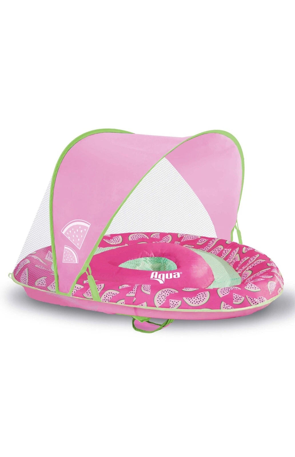 Aqua Leisure Adjustable Seat Baby Pool Float W/ Retractable Canopy Select Color - Bellso